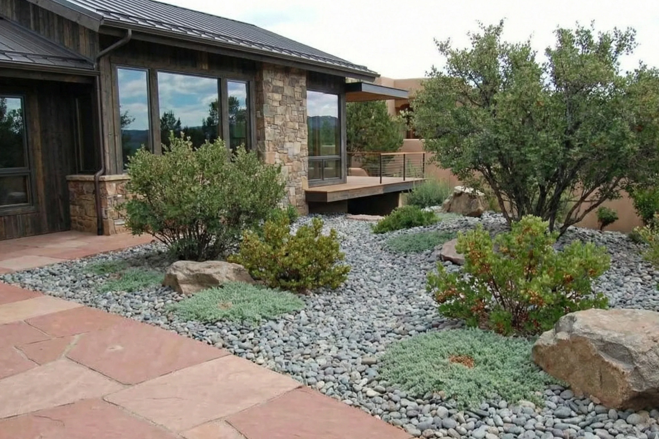 Fire-resistant landscaping
